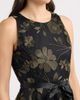Tahari ASL Tahari ASL Belted Metallic Floral Embroidered Fit & Flare Midi Dress - 4
