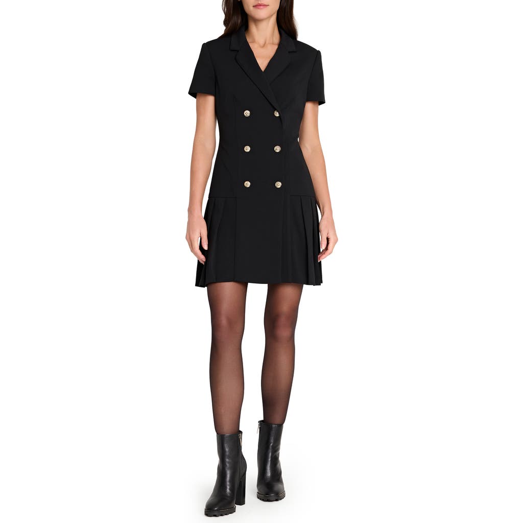 Tahari ASL Tahari ASL Double Breasted Pleated Hem Dress
