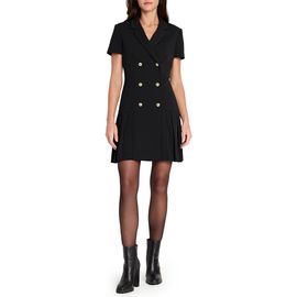 Tahari ASL Tahari ASL Double Breasted Pleated Hem Dress