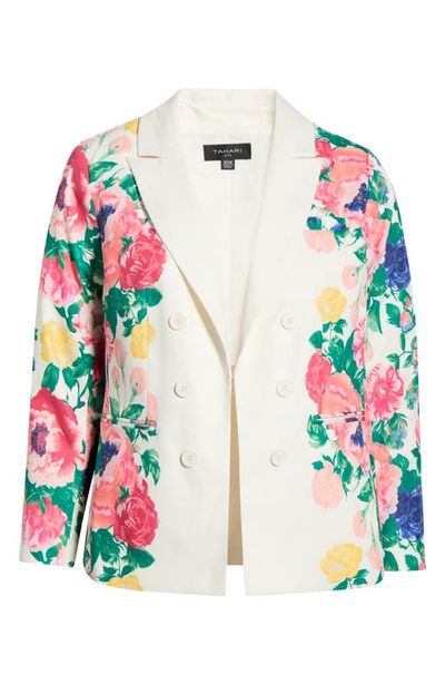 Tahari ASL Tahari ASL Floral Double Breasted Blazer