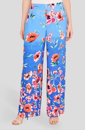 Tahari ASL Tahari ASL Floral Wide Leg Pants