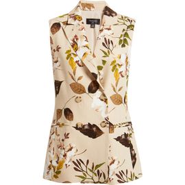 Tahari ASL Tahari ASL Foliage Print Vest