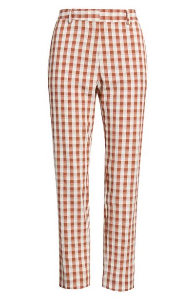Tahari ASL Tahari ASL Gingham Check Slim Leg Pants