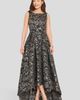 Tahari ASL Tahari ASL Metallic Floral Jacquard High Low Gown - 5