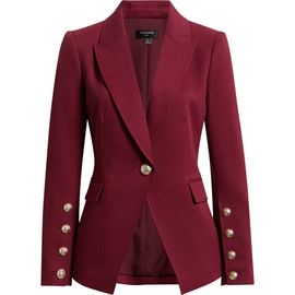 Tahari ASL Tahari ASL One-Button Structured Blazer