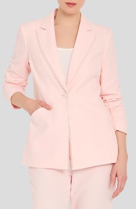 Tahari ASL Tahari ASL Pearly Trim Blazer