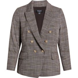 Tahari ASL Tahari ASL Plaid Double Breasted BlazerPlaid Double Breasted Blazer