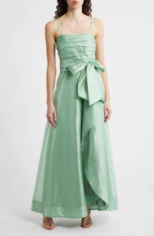 Tahari ASL Tahari ASL Pleated Bodice Organza Gown