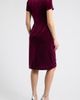 Tahari ASL Tahari ASL Pleated Fringe Velvet Cocktail Dress - 2