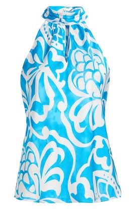 Tahari ASL Tahari ASL Pleated Mock Neck Top