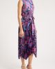 Tahari ASL Tahari ASL Print Pleated Tie Waist Midi Dress - 3
