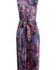 Tahari ASL Tahari ASL Print Pleated Tie Waist Midi Dress - 5