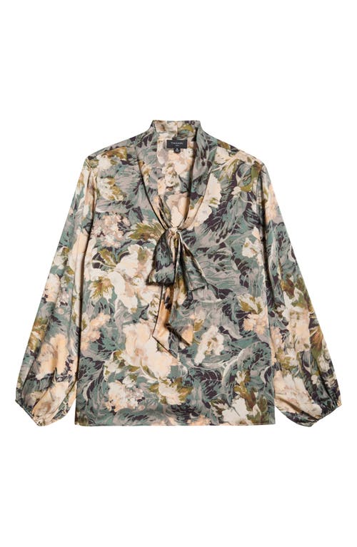 Tahari ASL Tahari ASL Print Tie Neck Top