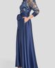 Tahari ASL Tahari ASL Sequin Long Sleeve Gown - 3
