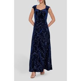 Tahari ASL Tahari ASL Sequin Velvet Gown
