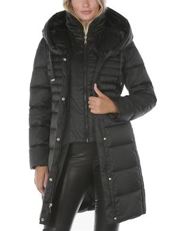 Tahari Tahari Casey Hooded Puffer Coat