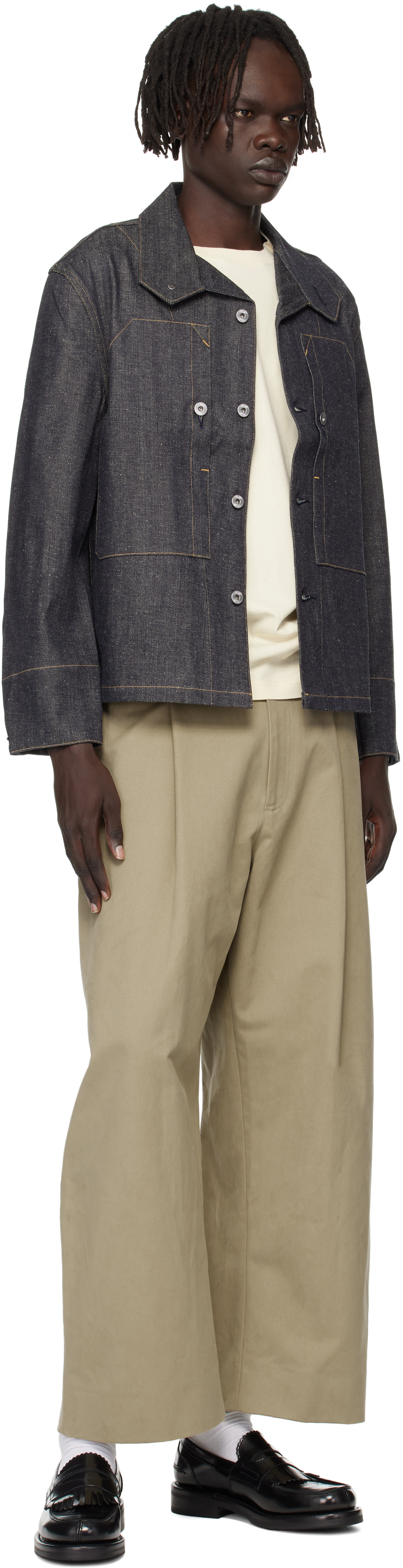Taiga Takahashi - Navy Lot. 715 French Navy Mechanic Denim Jacket