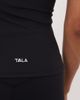 Tala Tala DayFlex built-in support V-neck full length tank top in black - 3