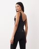 Tala Tala DayFlex built-in support V-neck full length tank top in black - 4