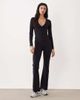Tala Tala DayFlex built-in support v-neck long sleeve top in black - 2