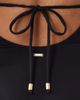 Tala Tala halter tie back swimsuit in shadow black - 4