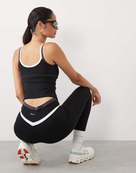 Tala TALA SkinLuxe Contrast high waisted leggings in shadow black