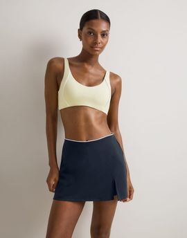 Tala TALA SkinLuxe contrast piping mini skort in midnight navy