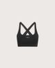 Tala TALA SkinLuxe crossback sports bra in shadow black - 3