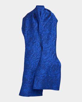 Talbot Runhof Jacquard Strapless Ballgown