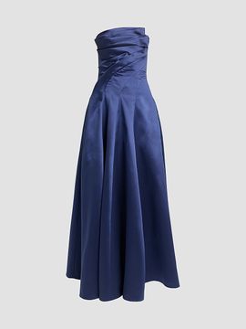 Talbot Runhof Women's Asymmetric Strapless Satin Ball Gown