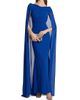 Talbot Runhof Women's Chiffon Cape-Sleeve Sheath Gown - 2