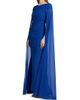 Talbot Runhof Women's Chiffon Cape-Sleeve Sheath Gown - 4