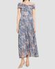 Talbot Runhof Women's Floral Metallic Voile Cocktail Dress - 4
