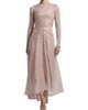 Talbot Runhof Women's Metallic Voile Boatneck Gown - 2