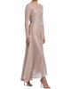Talbot Runhof Women's Metallic Voile Boatneck Gown - 4