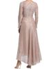 Talbot Runhof Women's Metallic Voile Boatneck Gown - 5