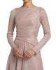 Talbot Runhof Women's Metallic Voile Boatneck Gown - 6