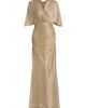 Talbot Runhof Women's Metallic Voile Capelet Mermaid Gown - 1