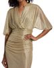 Talbot Runhof Women's Metallic Voile Capelet Mermaid Gown - 6