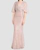 Talbot Runhof Women's Metallic Voile Gathered Gown - 4