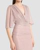 Talbot Runhof Women's Metallic Voile Gathered Gown - 5