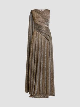 Talbot Runhof Women's Metallic Voile Gown