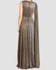 Talbot Runhof Women's Metallic Voile Gown - 3