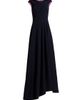 Talbot Runhof Women's Pleated Cap-Sleeve A-Line Gown - 1