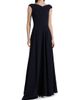 Talbot Runhof Women's Pleated Cap-Sleeve A-Line Gown - 3