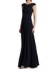 Talbot Runhof Women's Pleated Cap-Sleeve A-Line Gown - 4
