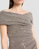 Talbot Runhof Women's Sequin Jersey Off-the-Shoulder Gown - 5