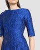 Talbot Runhof Women's Textured Jacquard Boatneck Cocktail Dress - 5