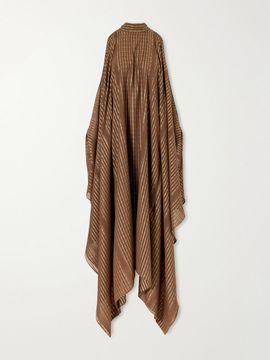TALLER MARMO Agadez metallic silk-blend fil coupé gown