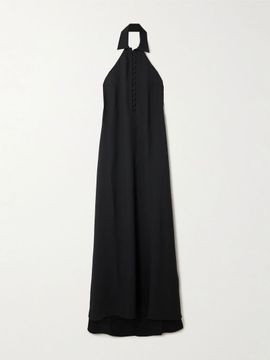 TALLER MARMO Barbara open-back crepe gown